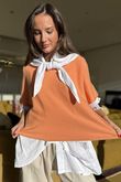 Conrad Layer Knit Apricot Sorbet /5=